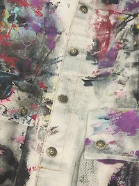ACNE STUDIOS - Paint Splatter Print Denim Jacket