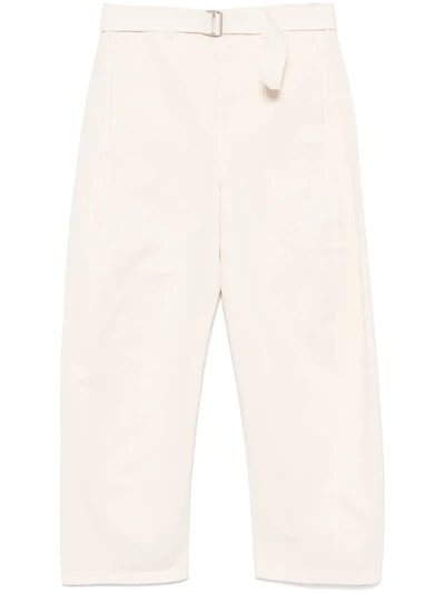 LEMAIRE - Belted Trouser in Off White