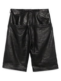 ENTIRE STUDIOS - Area Short in Black Leather