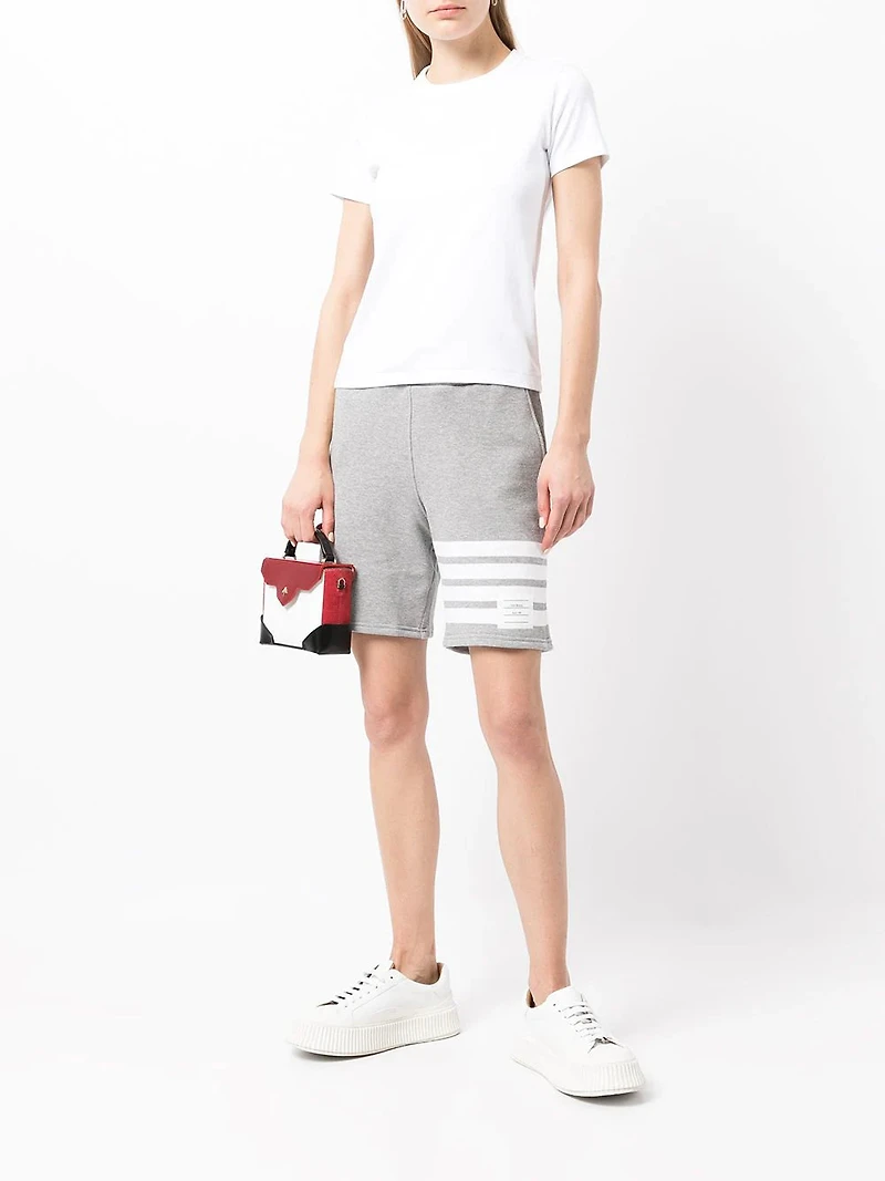 THOM BROWNE- 4-Bar Shorts in Grey