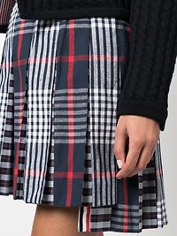 THOM BROWNE - Pleated Asymmetrical Skirt
