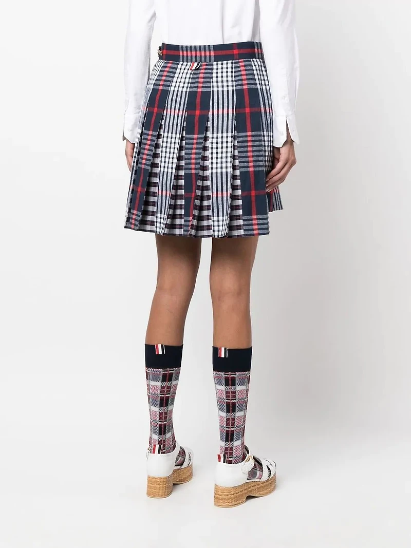 THOM BROWNE - Pleated Asymmetrical Skirt