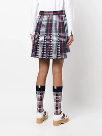 THOM BROWNE - Pleated Asymmetrical Skirt