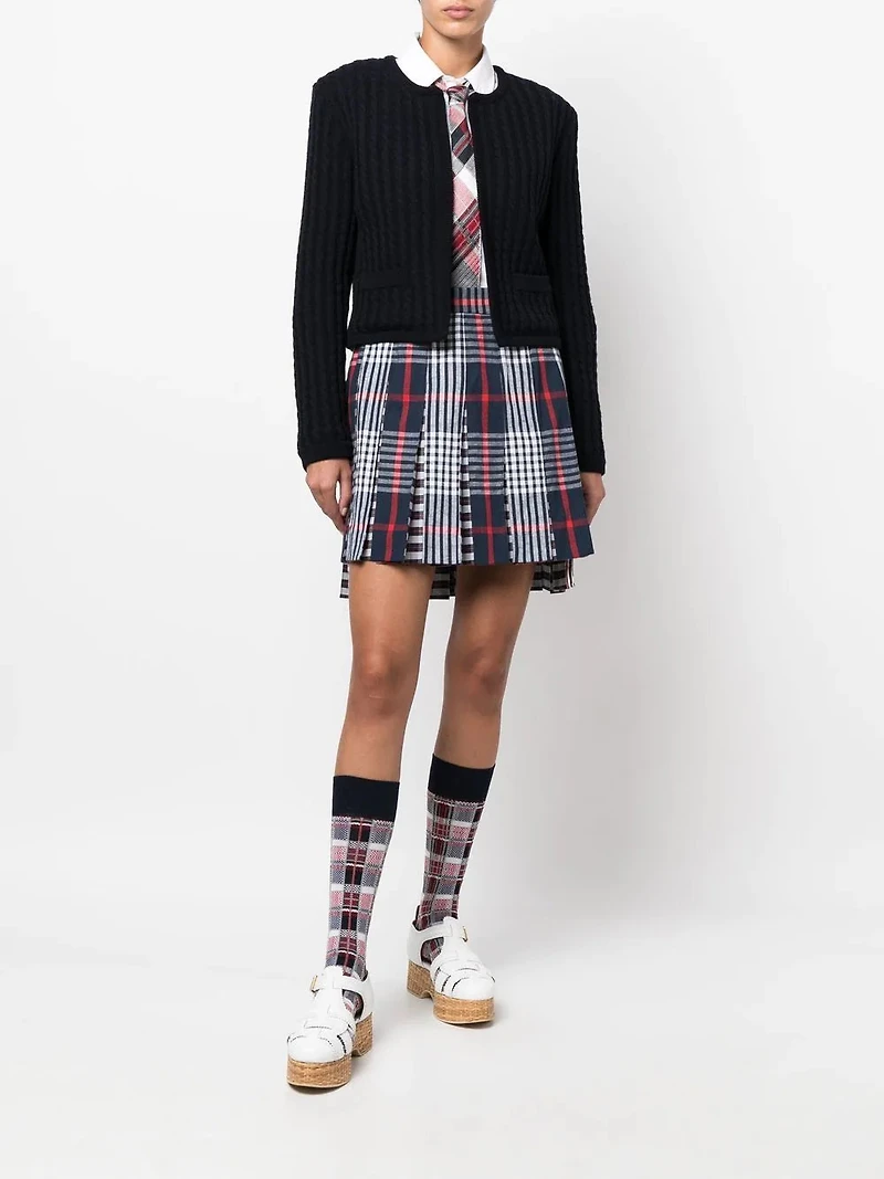 THOM BROWNE - Pleated Asymmetrical Skirt