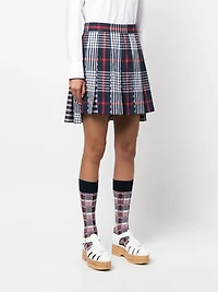 THOM BROWNE - Pleated Asymmetrical Skirt
