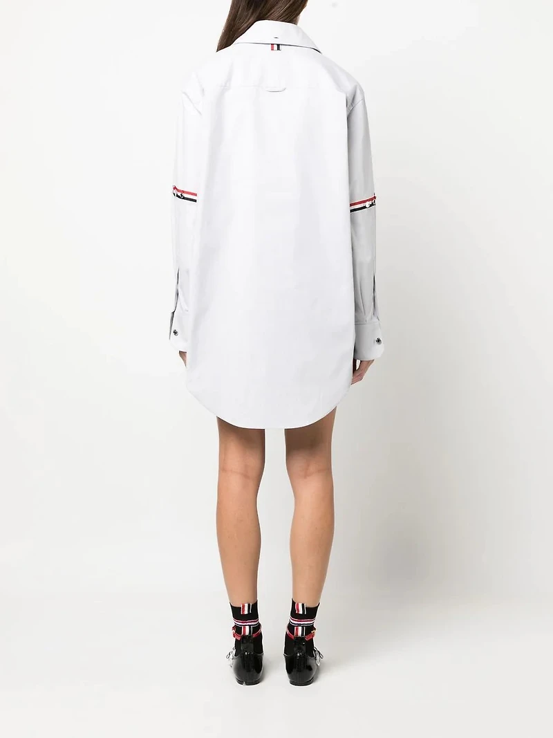 THOM BROWNE - RWB Stripe Longline Shirt