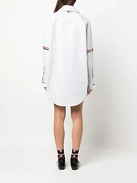 THOM BROWNE - RWB Stripe Longline Shirt