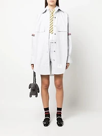 THOM BROWNE - RWB Stripe Longline Shirt