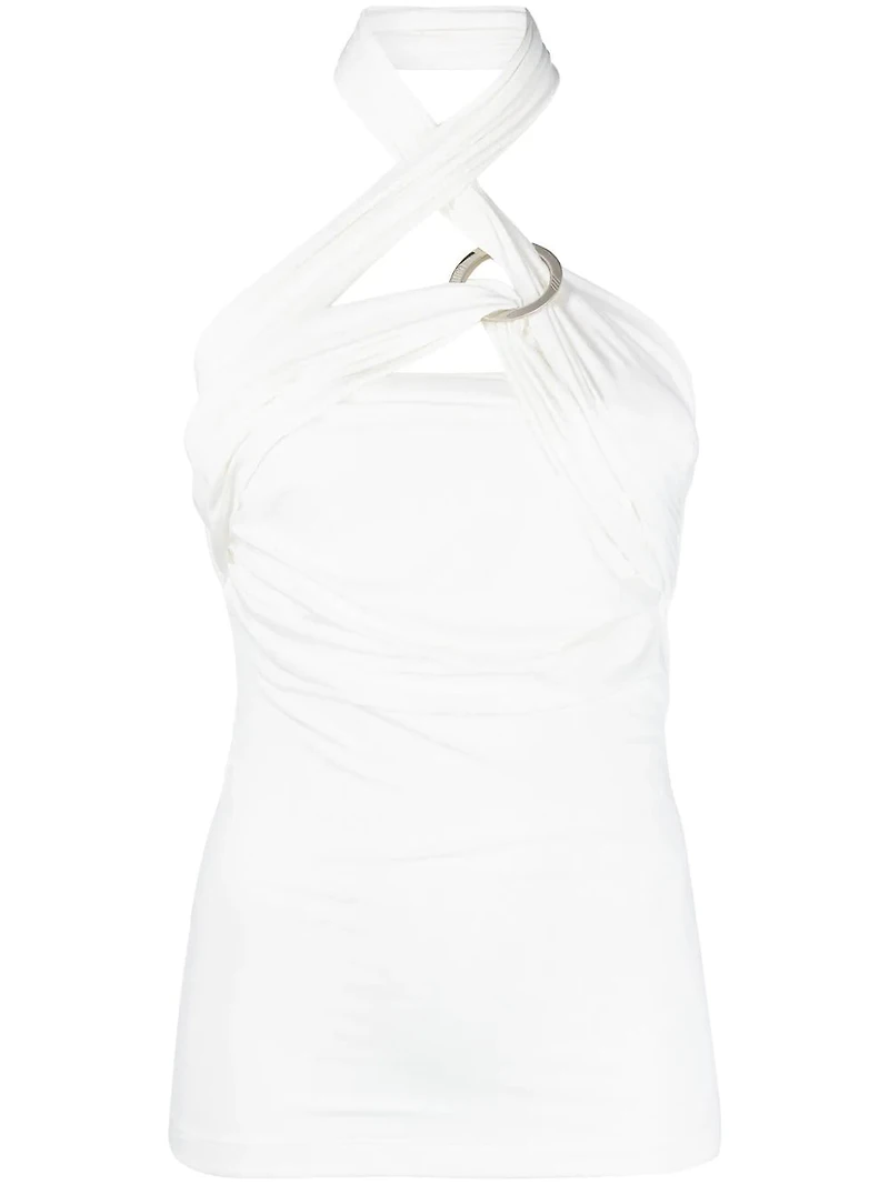 THE ATTICO - Halterneck Top in White