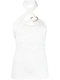 THE ATTICO - Halterneck Top in White