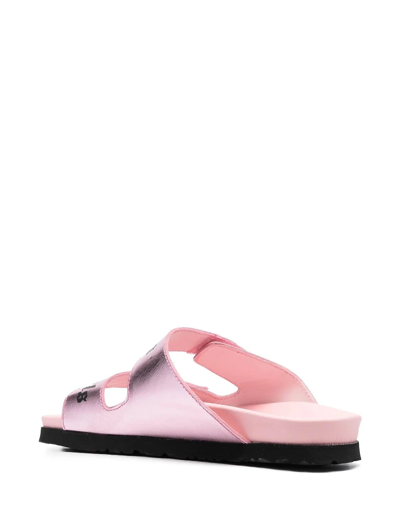 PALM ANGELS - Leather Sandals in Pink