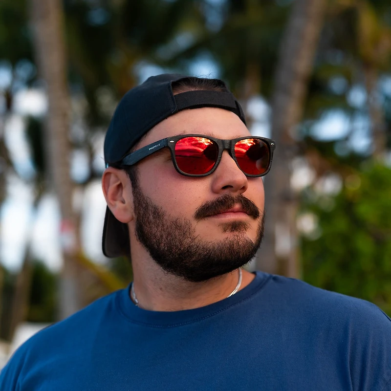Classic Timber - Black Red Polarized