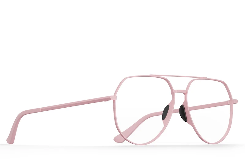 Tangle Free Aviator Hex Rx - Rose