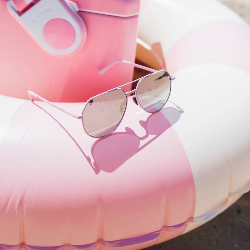 Tangle Free Aviator Hex - Rose Polarized