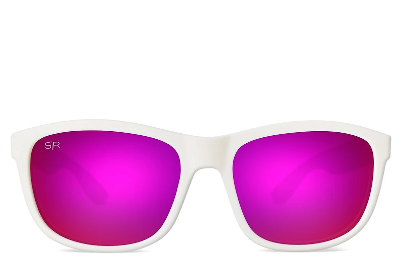 Kid's Signature Series - White Purple Polarized