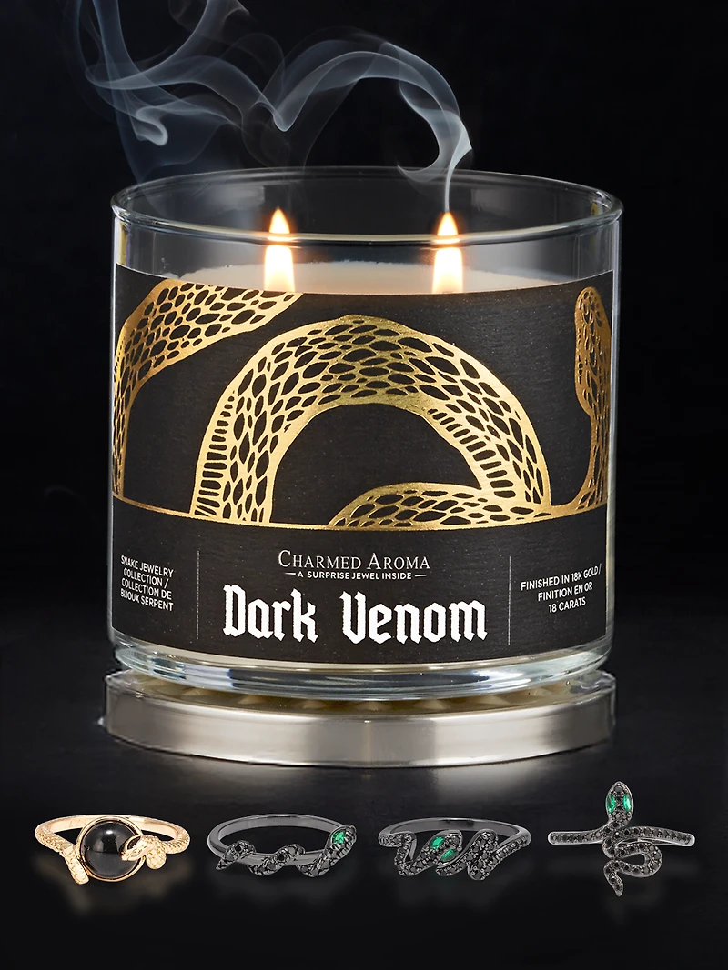 Dark Venom Candle - Snake Ring Collection