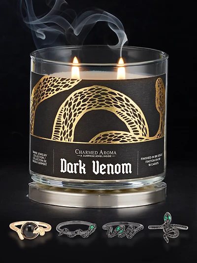 Dark Venom Candle - Snake Ring Collection