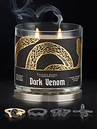 Dark Venom Candle - Snake Ring Collection