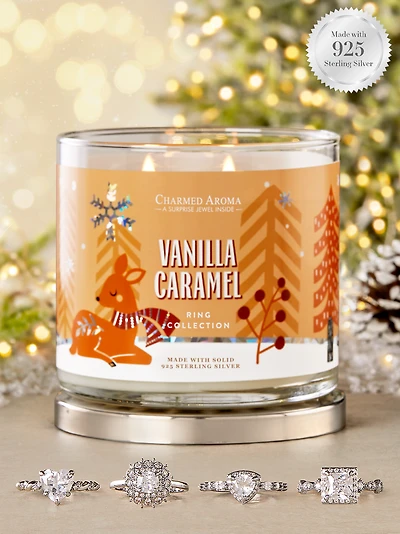 Vanilla Caramel Candle - Surprise Ring Collection