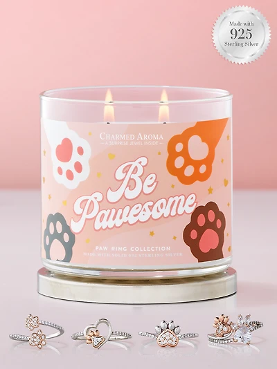 Paw Candle - 925 Sterling Silver Ring Collection