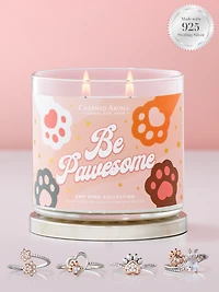 Paw Candle - 925 Sterling Silver Ring Collection