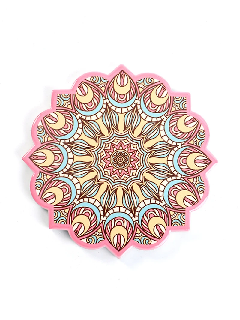 Mandala Ceramic Coaster