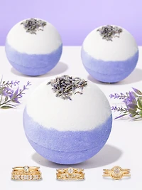 Lavender Vanilla Bath Bomb - Three-ring Set Collection