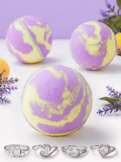 Lavender Lemonade Bath Bomb - Ring Collection