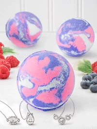 Berry Harvest Burst Bath Bomb - Necklace Collection
