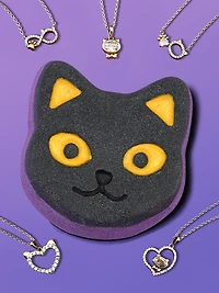 Halloween Cat Bath Bomb - Cat Necklace Collection