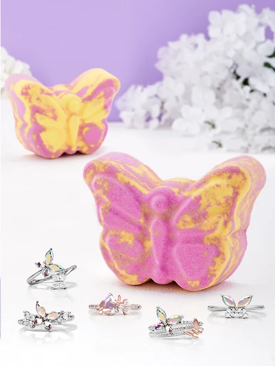 Butterfly Bath Bomb - Ring Collection