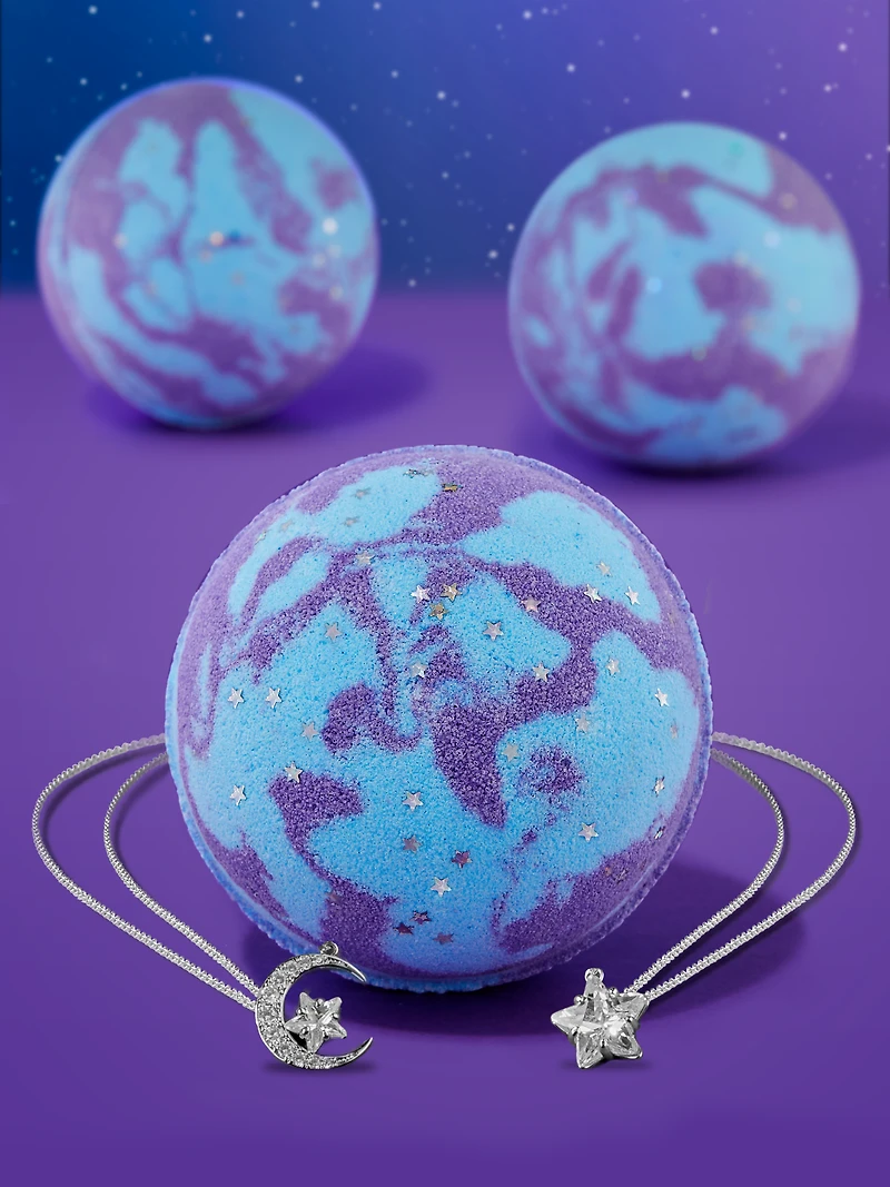 Starry Night Bath Bomb - Celestial Necklace Collection