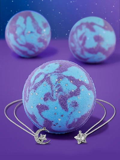 Starry Night Bath Bomb - Celestial Necklace Collection