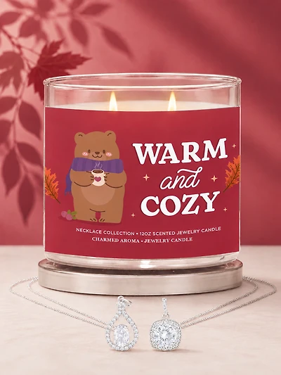 Warm and Cozy Candle - Necklace Collection
