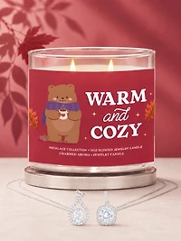 Warm and Cozy Candle - Necklace Collection