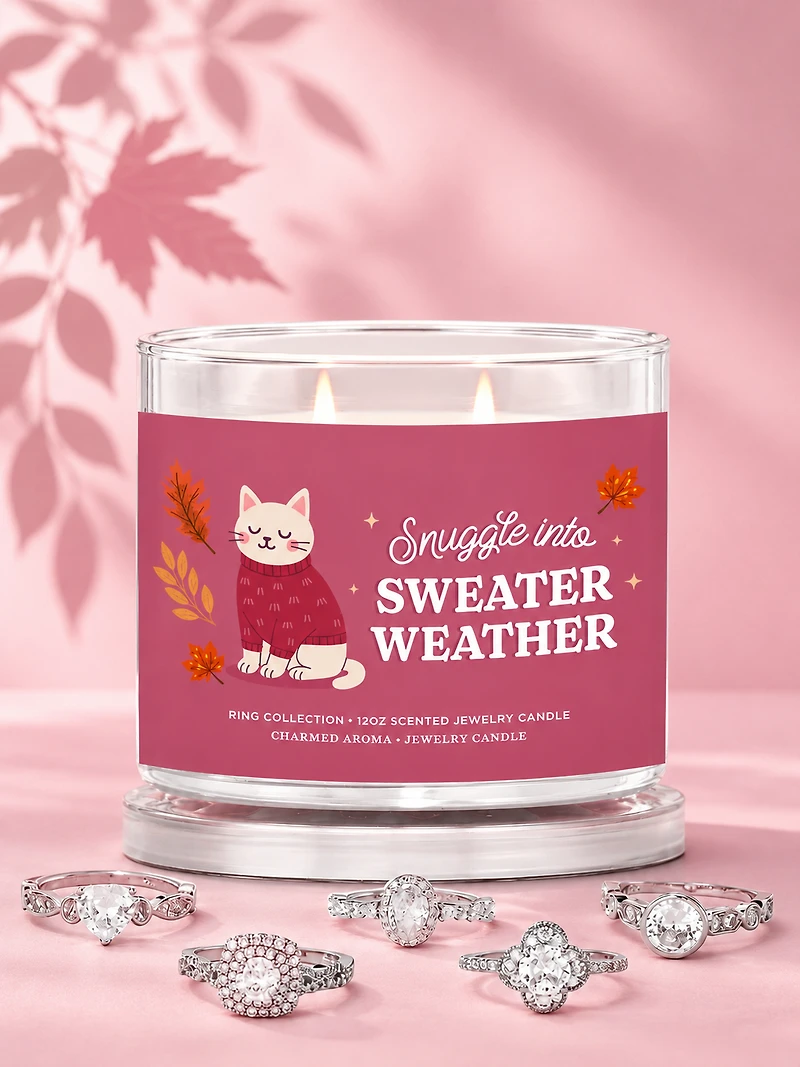 Snuggle Into Sweater Weather Candle - Ring Collection