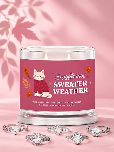 Snuggle Into Sweater Weather Candle - Ring Collection