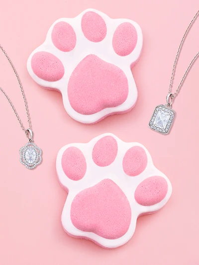 Paw Bath Bomb - Necklace Collection