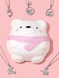 Polar Bear Bath Bomb - Bear Necklace Collection