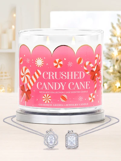 Crushed Candy Cane Candle - Necklace Collection
