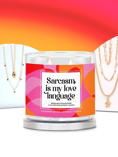 Sarcasm is my Love Language Candle - Layered Necklace Collection