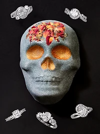 Grey Skull Bath Bomb - Ring Collection