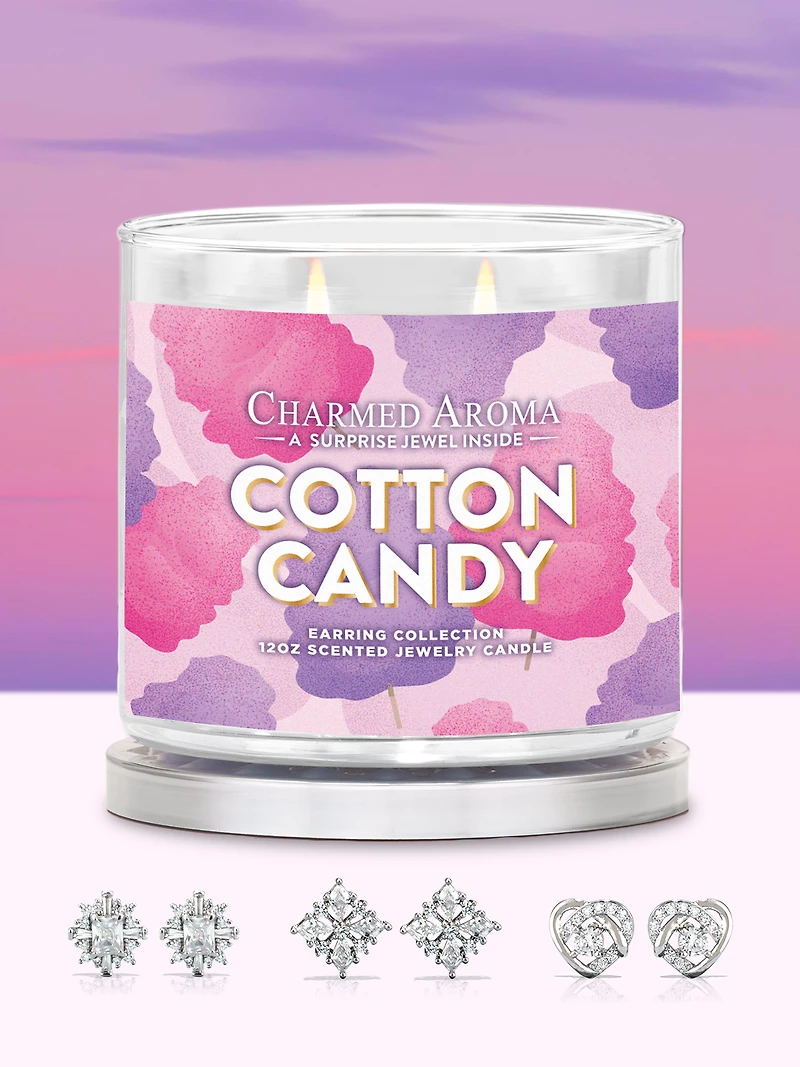 Cotton Candy Candle - Earring Collection