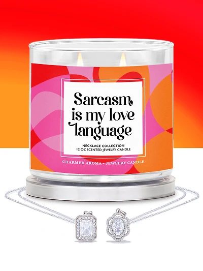 Sarcasm is my Love Language Candle - Necklace Collection