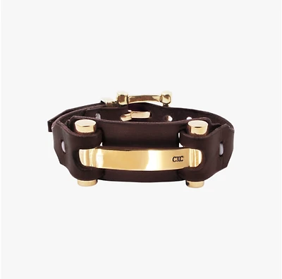 Pulsera H Cuero