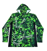 Benditto UV Rashguard Longsleeve Hooded / Face Mask (Green)