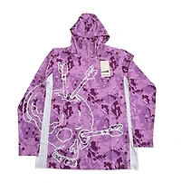 Benditto UV Rashguard Longsleeve Hooded / Face Mask (purple,pink)