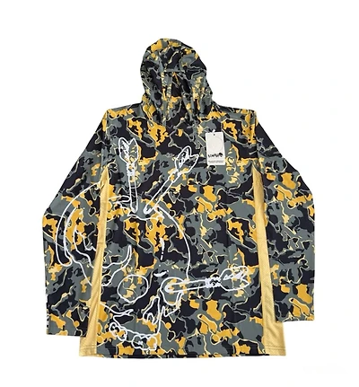 Benditto UV Rashguard Longsleeve Hooded / Face Mask (eucalyptus|Yellow)