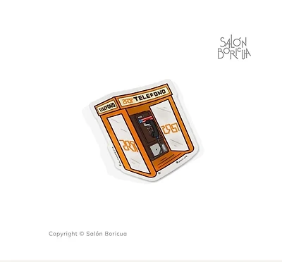 Teléfono Público de PR (Premium Sticker)