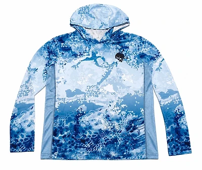 Benditto UV Rashguard Longsleeve Hooded / Face Mask (blue)